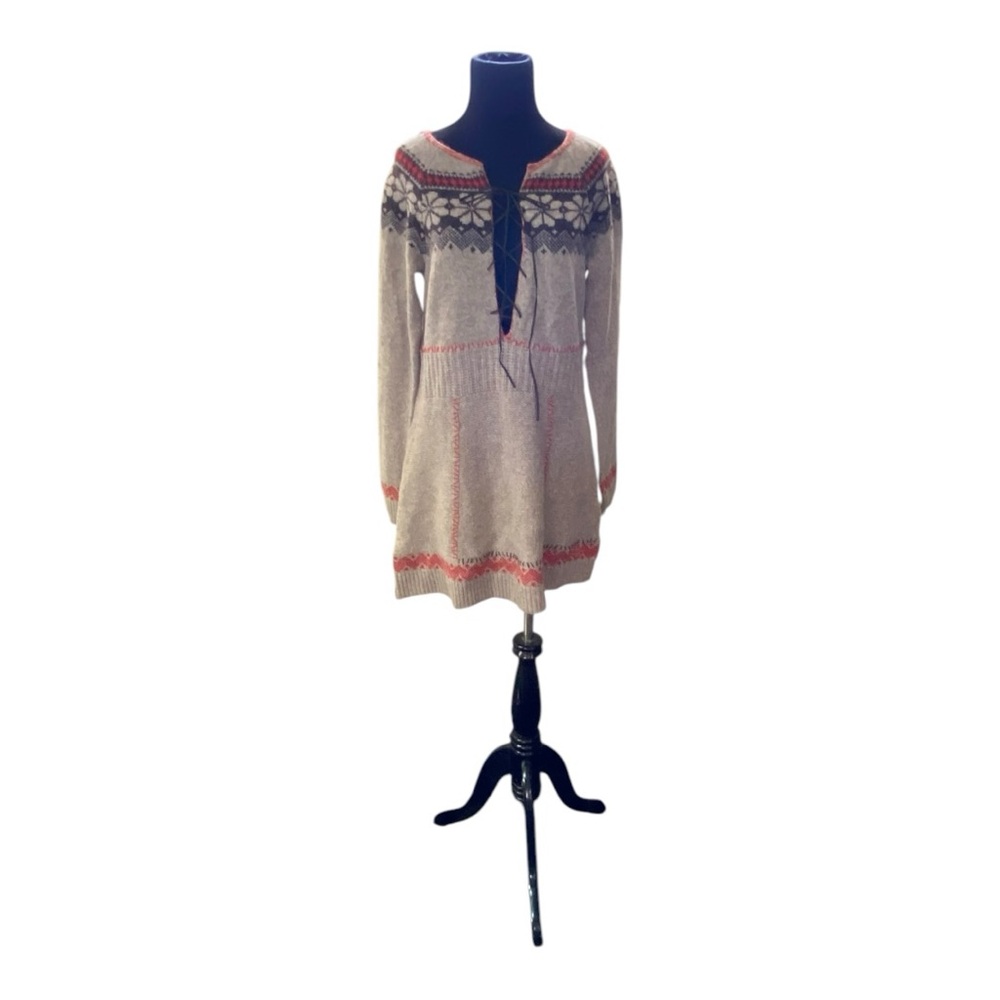 Free People Nordic Fair Isle Sweater Dress